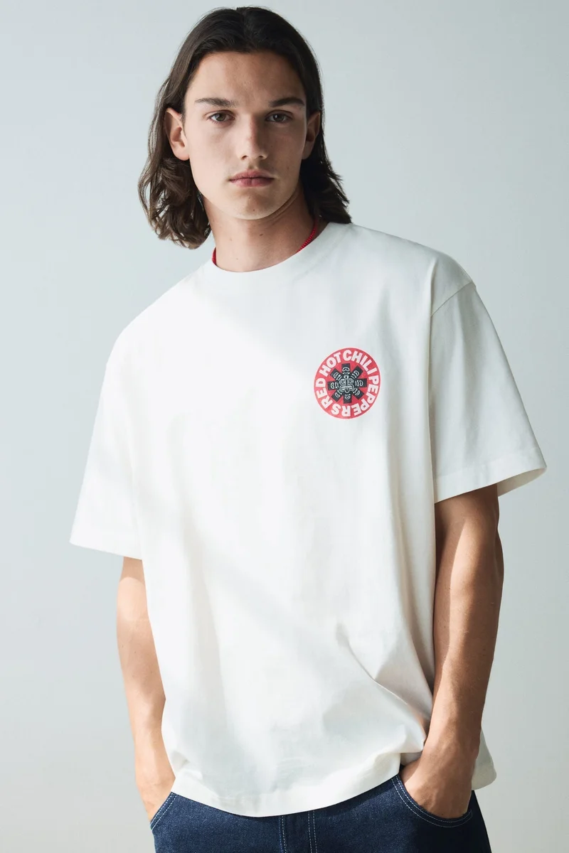 اتش اند ام تي-شيرت بقصة مريحة